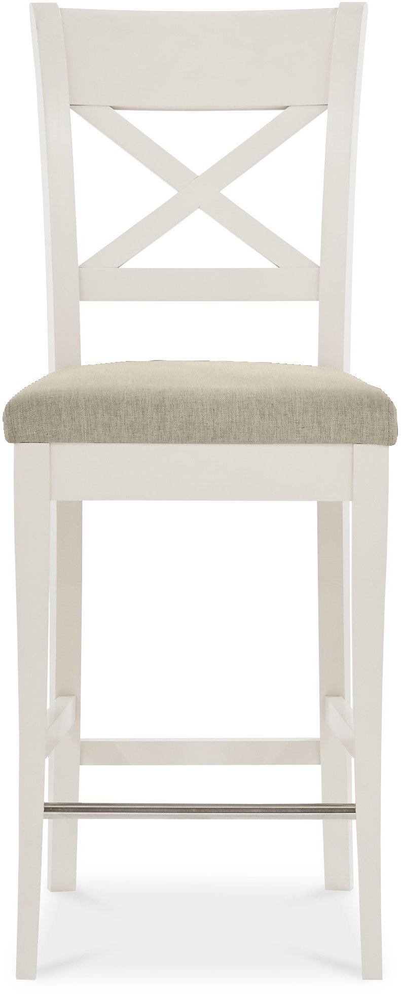 Premier Collection Montreux Antique White X Back Bar Stool - Sand ...