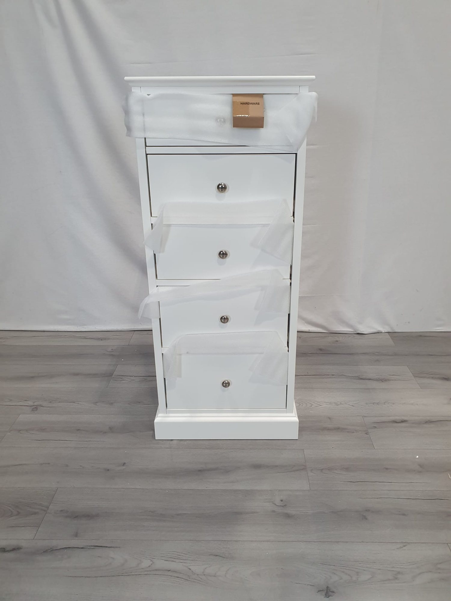 Ashby White 5 Drawer Tall Chest Bedroom Furniture Bentley Designs Outlet Outlet 2638