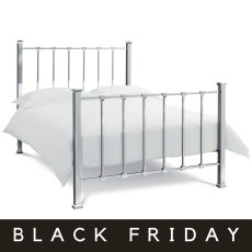 Madison Shiny Nickel Bedstead Double 135cm