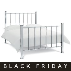 Madison Shiny Nickel Bedstead King 150cm