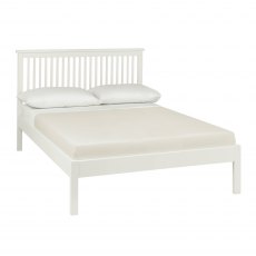 Atlanta White Low Footend Bedstead Double 135cm