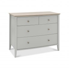 Whitby Scandi Oak & Warm Grey 2+2 Drawer Chest