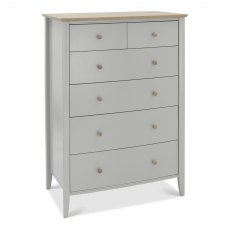 Whitby Scandi Oak & Warm Grey 4+2 Drawer Chest