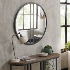 Chevron Peppercorn Mirror