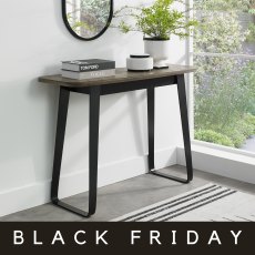 Emerson Weathered Oak & Peppercorn Console Table