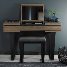 Tivoli Weathered Oak Dressing Table - Grade A2 - Ref #0884