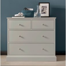 Ashby Soft Grey 2+2 Drawer Chest - Grade A2 - Ref #0938