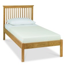 Atlanta Oak Low Footend Bedstead Single 90cm - Grade A2 - Ref #0951