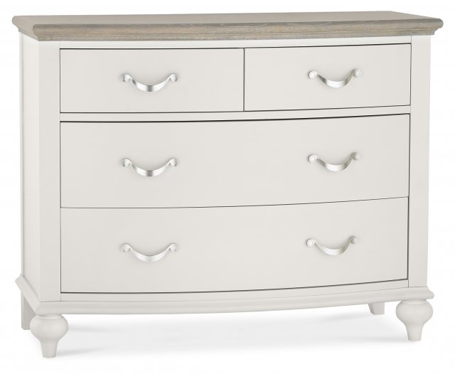 Premier Collection Montreux Grey Washed Oak & Soft Grey 2+2 Drawer Chest