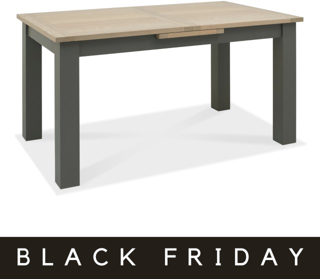 Premier Collection Oakham Dark Grey & Scandi Oak 4-6 Dining Table