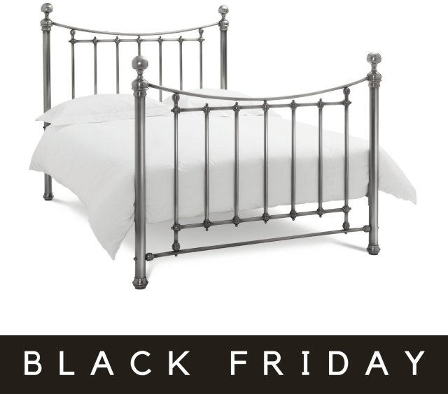 Headboards & Bedsteads Collection Isabelle Antique Nickel Bedstead Double 135cm