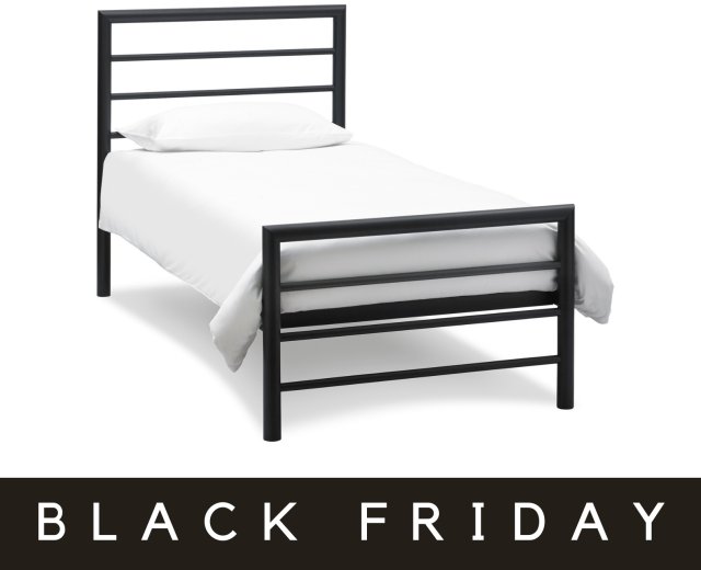 Headboards & Bedsteads Collection Urban Matt Black Bedstead Single 90cm