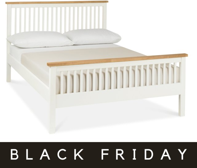 Gallery Collection Atlanta Two Tone High Footend Bedstead Small Double 122cm