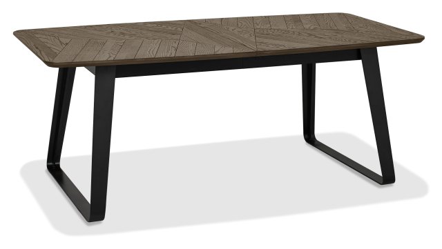 Signature Collection Emerson Weathered Oak & Peppercorn 6-8 Seater Extension Dining Table