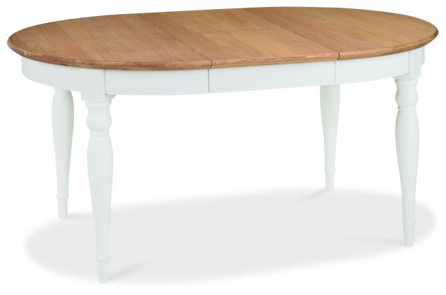 Premier Collection Hampstead Two Tone 4-6 Extension Dining Table - Grade A3 - Ref #0562