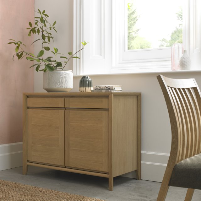 Premier Collection Bergen Oak Narrow Sideboard - Grade A3 - Ref #0900