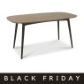 Gallery Collection Vintage Weathered Oak & Peppercorn 6 Seater Table