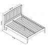 Premier Collection Whitby Scandi Oak & Warm Grey Low Footend Bedstead King Size 150cm