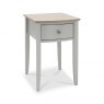 Premier Collection Whitby Scandi Oak & Warm Grey 1 Drawer Nightstand