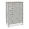 Premier Collection Whitby Scandi Oak & Warm Grey 4+2 Drawer Chest