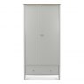 Premier Collection Whitby Scandi Oak & Warm Grey Double Wardrobe