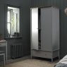 Premier Collection Whitby Scandi Oak & Warm Grey Double Wardrobe