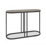 Bentley Designs Monroe Silver Grey Console Table- front angle