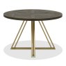 Signature Collection Athena Fumed Oak 4 Seater Circular Dining Table