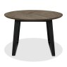 Signature Collection Emerson Weathered Oak & Peppercorn 4 Seater Circular Dining Table