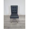 Signature Collection Tivoli Dark Oak Uph Cantilever Chair - Mottled Black Faux Lthr (Single) - Grade A2 - Ref #0243