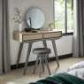 Premier Collection Brunel Scandi Oak & Dark Grey Dressing Table Set