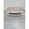 Premier Collection Montreux Grey Washed Oak & Soft Grey Coffee Table With Drawers - Grade A3 - Ref #0575