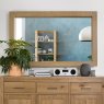 Premier Collection Turin Light Oak Landscape Mirror - Grade A2 - Ref #0742