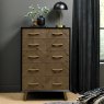 Signature Collection Sienna Fumed Oak & Peppercorn 5 Drawer Chest - Grade A2 - Ref #0751