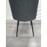 Gallery Collection Mondrian - Dark Grey Faux Leather Chairs with Black Legs (Single) - Grade A3 - Ref #0782