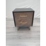 Signature Collection Sienna Fumed Oak & Peppercorn 2 Drawer Nightstand - Grade A2 - Ref #0815