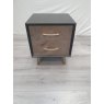 Signature Collection Sienna Fumed Oak & Peppercorn 2 Drawer Nightstand - Grade A2 - Ref #0815