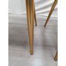 Gallery Collection Cezanne - Grey Velvet Fabric Chairs with Gold Legs (Pair) - Grade A3 - Ref #0824