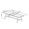 Signature Collection Camden Weathered Oak & Peppercorn 6 - 8 Seater Dining Table - Grade A3 - Ref #0831