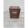 Premier Collection Turin Dark Oak Lamp Table With Drawer - Grade A2 - Ref #0843