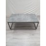 Premier Collection Renzo Zinc & Dark Grey Coffee Table - Grade A3 - Ref #0863