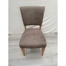 Signature Collection Rustic Oak Uph Chair - Dark Grey Fabric (Single) - Grade A3 - Ref #0871