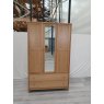 Gallery Collection Atlanta Oak Triple Wardrobe - Grade A2 - Ref #0873