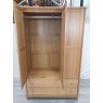 Gallery Collection Atlanta Oak Triple Wardrobe - Grade A2 - Ref #0873