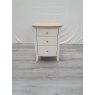 Premier Collection Whitby Scandi Oak & Soft Grey 3 Drawer Nightstand - Grade A2 - Ref #0874