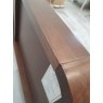 Premier Collection Capri Walnut Headboard Double 135cm - Brown Faux Leather - Grade A3 - Ref #0875