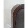 Premier Collection Capri Walnut Headboard Double 135cm - Brown Faux Leather - Grade A3 - Ref #0875