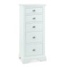 Premier Collection Hampstead White 5 Drawer Tall Chest - Grade A3 - Ref #0892