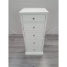 Premier Collection Ashby White 5 Drawer Tall Chest - Grade A3 - Ref #0895