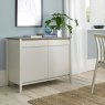 Premier Collection Bergen Grey Washed Oak & Soft Grey Narrow Sideboard - Grade A3 - Ref #0897